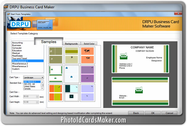 best free business card maker software